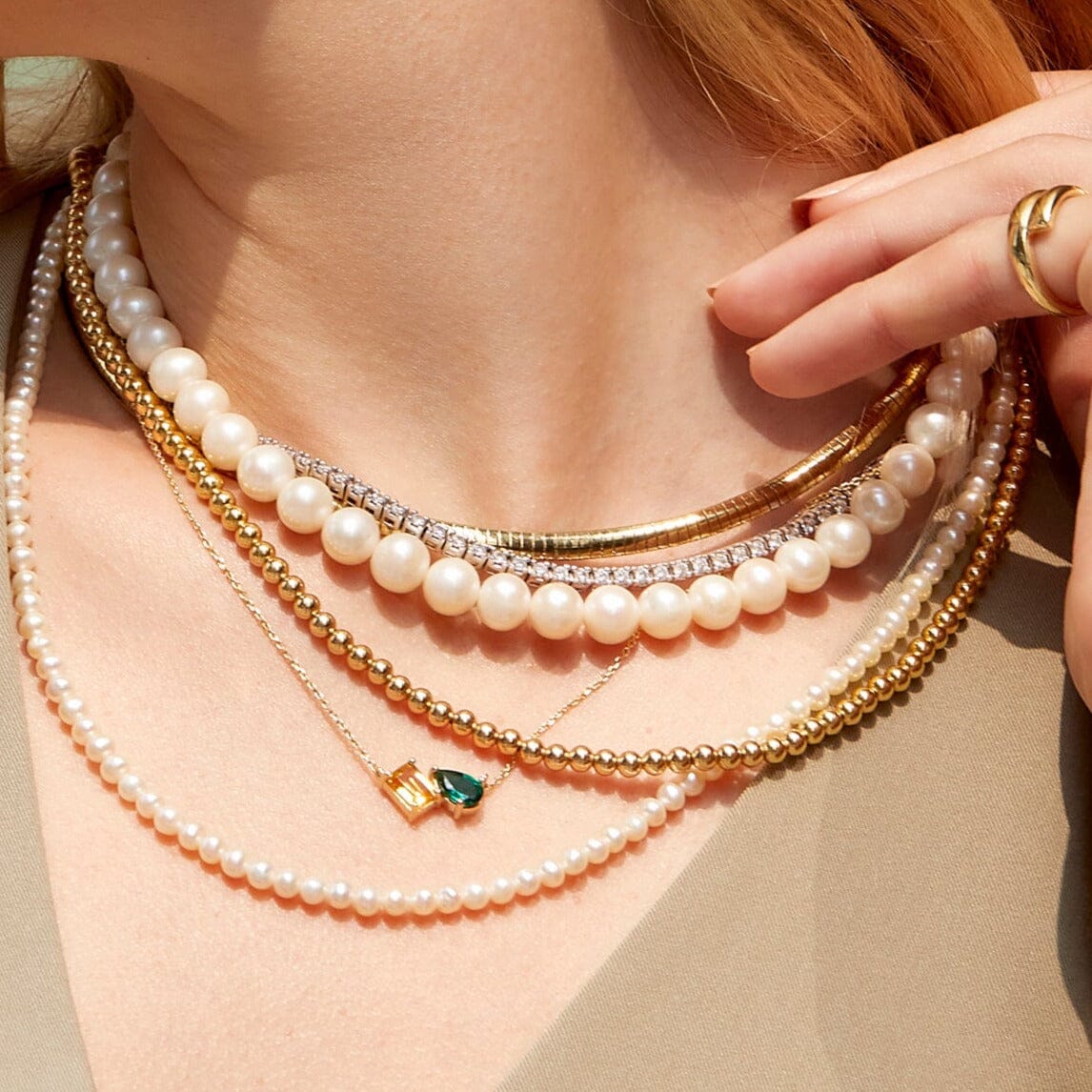 Toi et Moi Gemstone Heirloom Necklace