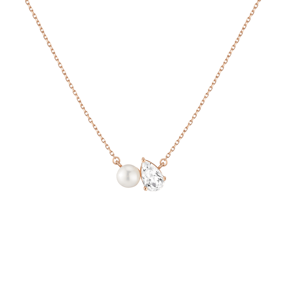 Pearl Toi et Moi Necklace