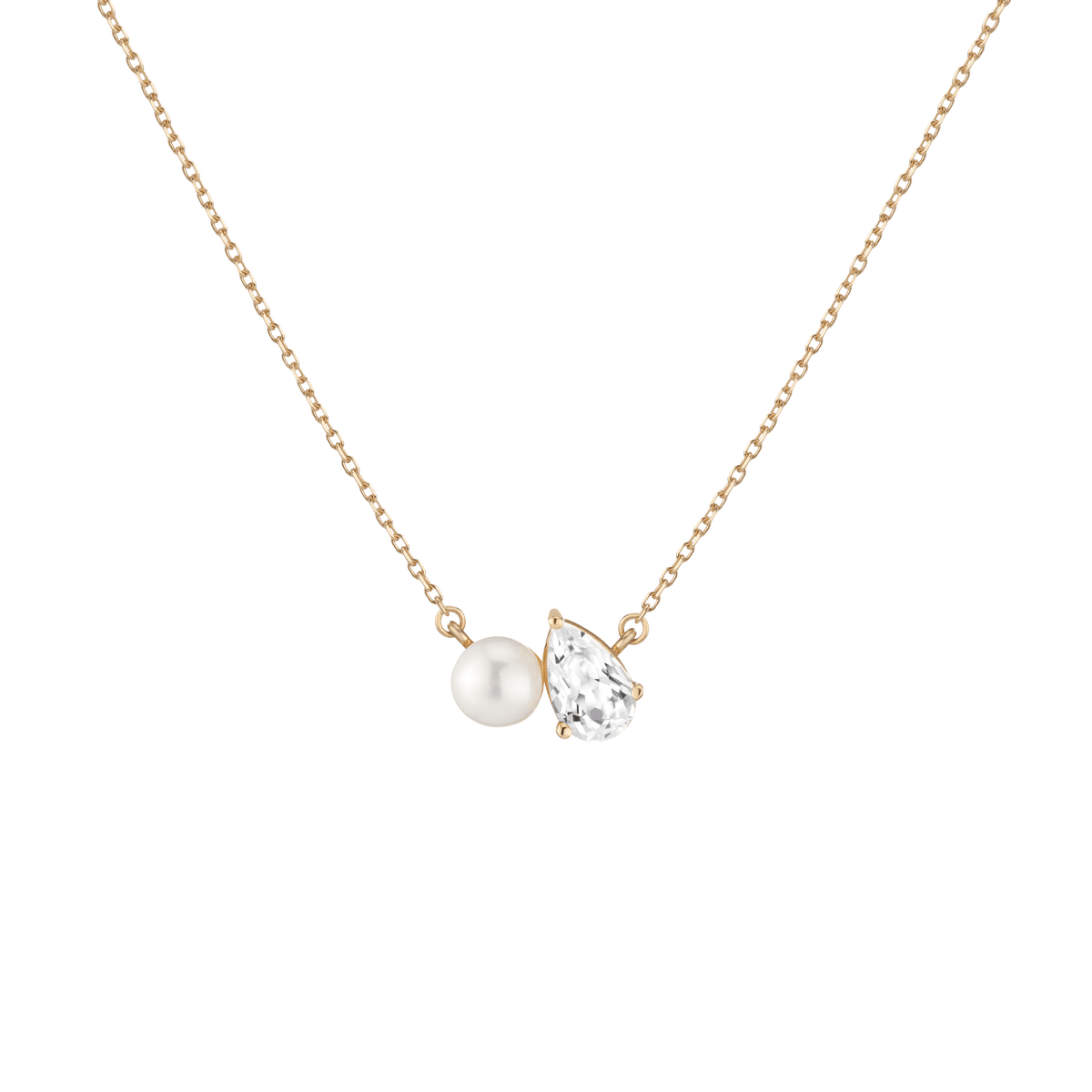 Pearl Toi et Moi Necklace