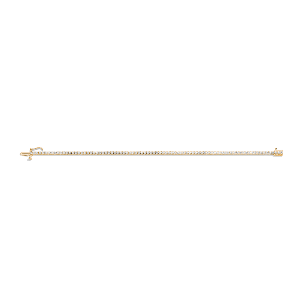 Dazzling Diamond Tennis Bracelet 14K 18K Yellow Gold 6in 6.5in 7in 7.5in 2ct (Large)