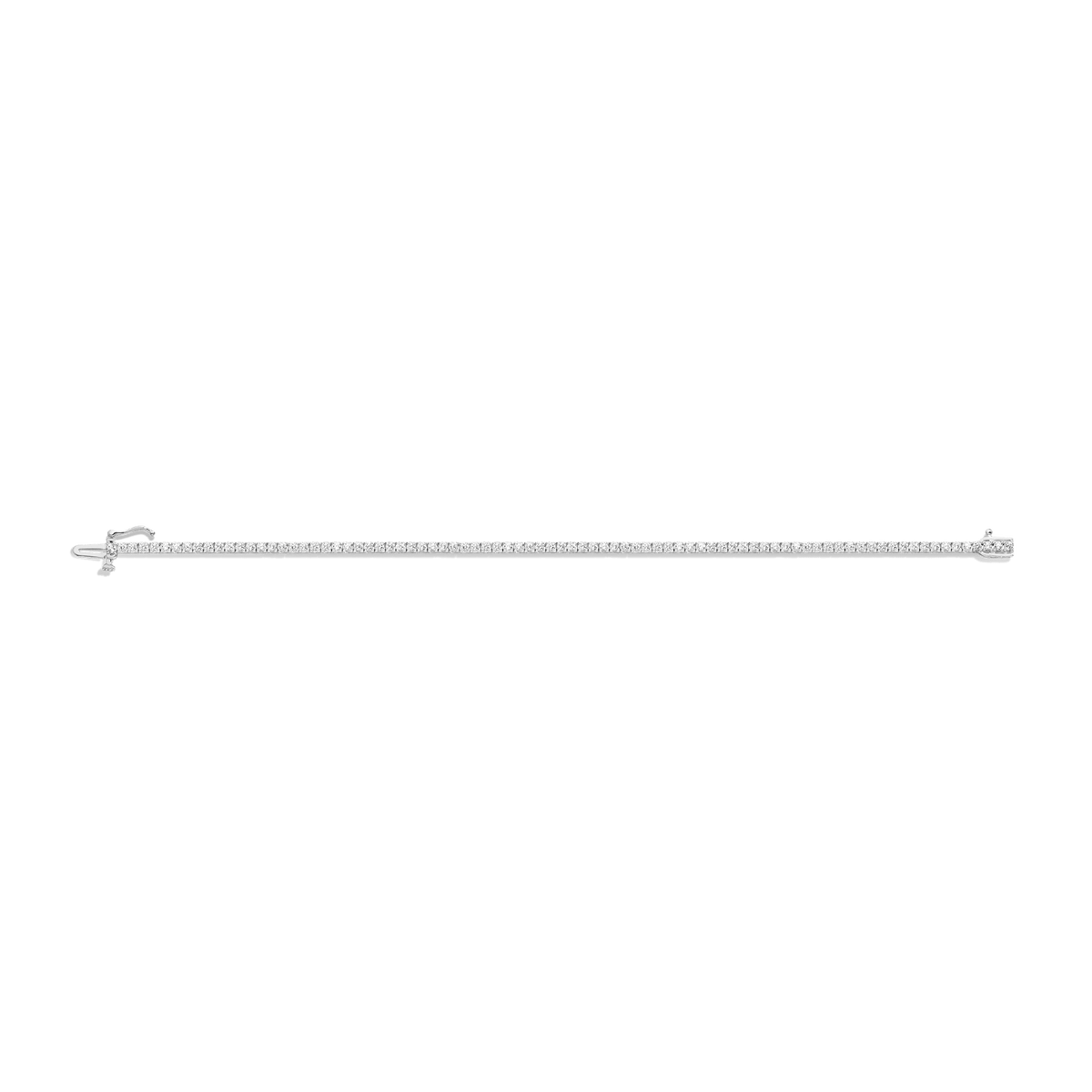 Dazzling Diamond Tennis Bracelet 14K 18K White Gold 6in 6.5in 7in 7.5in 2ct (Large)