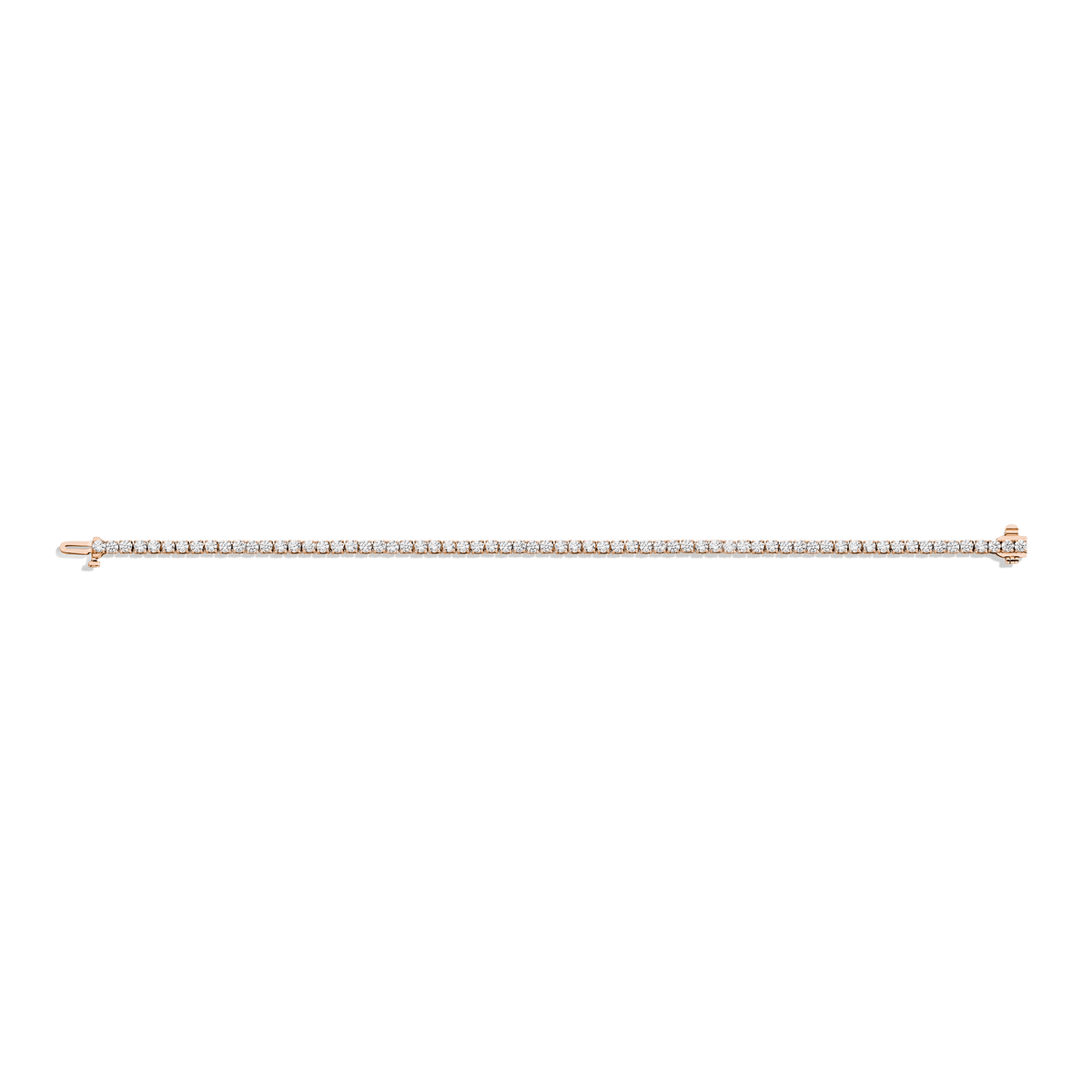 Classic Diamond Tennis Bracelet 14K 18K Rose Gold 6in 6.5in 7in 7.5in 4ct (XXL)
