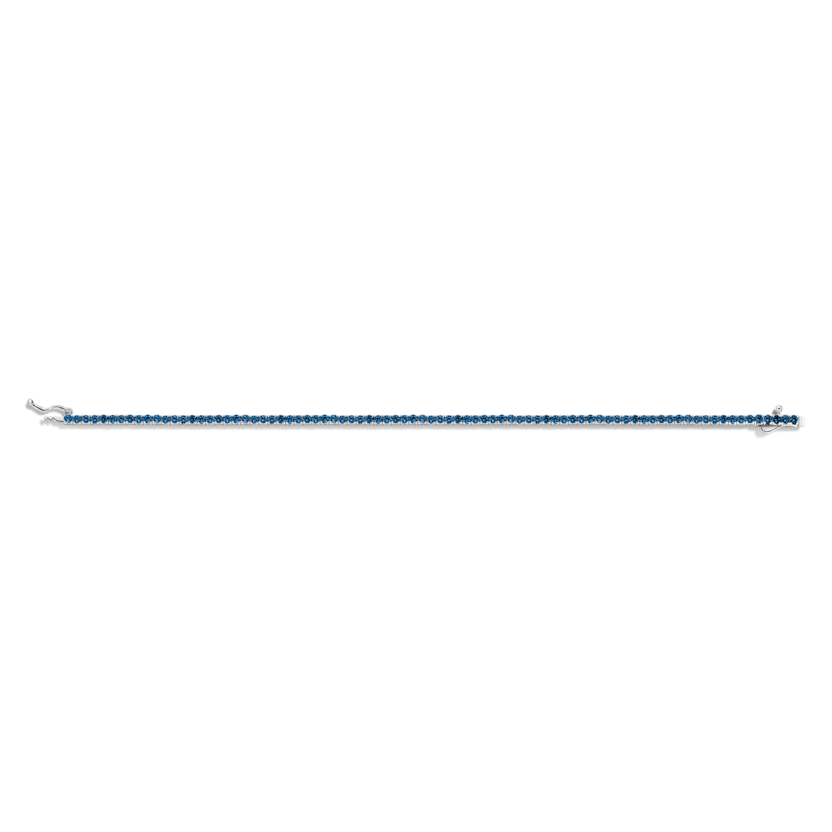 Lab Grown Blue Sapphire Tennis Bracelet