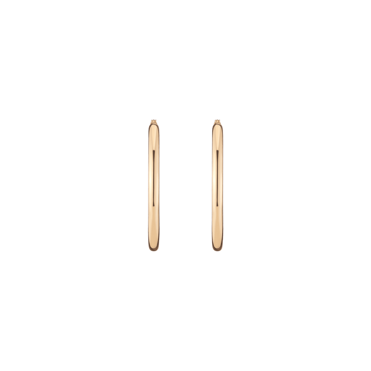 Classic Gold Hoop Earrings 14k Yellow Gold Pair Single 35mm First