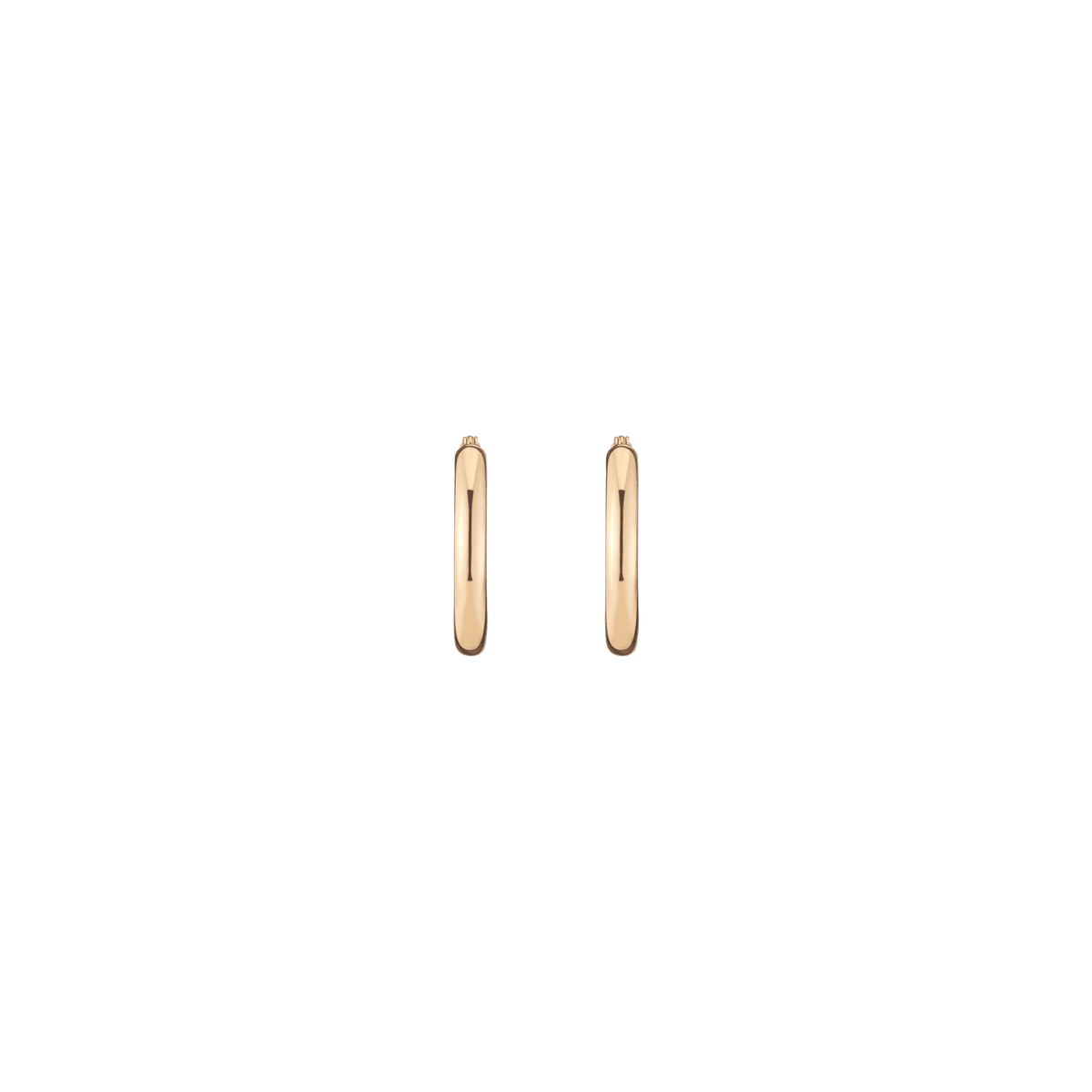 Classic Gold Hoop Earrings 14k Yellow Gold Pair Single 20mm