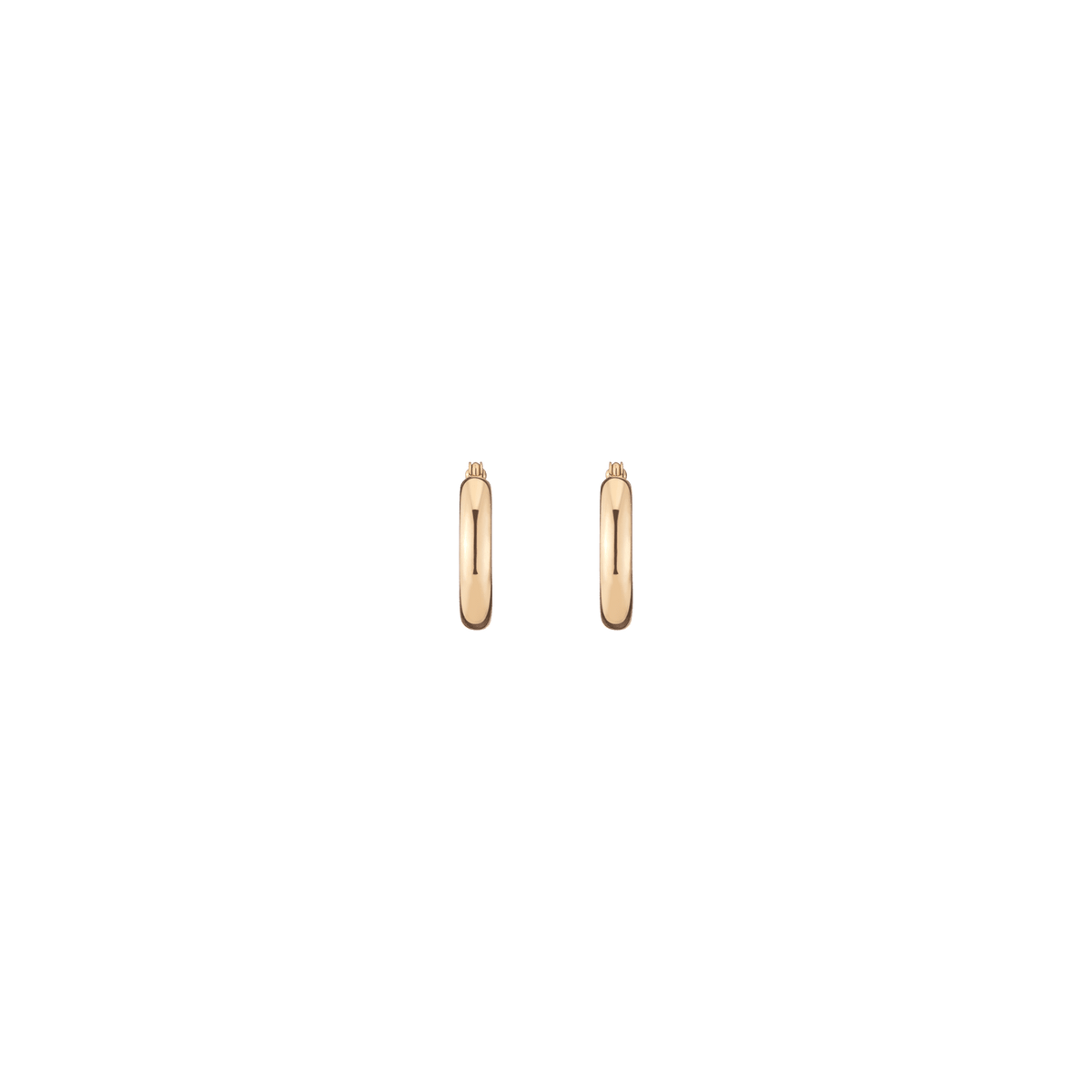 Classic Gold Hoop Earrings 14k Yellow Gold Pair Single 15mm