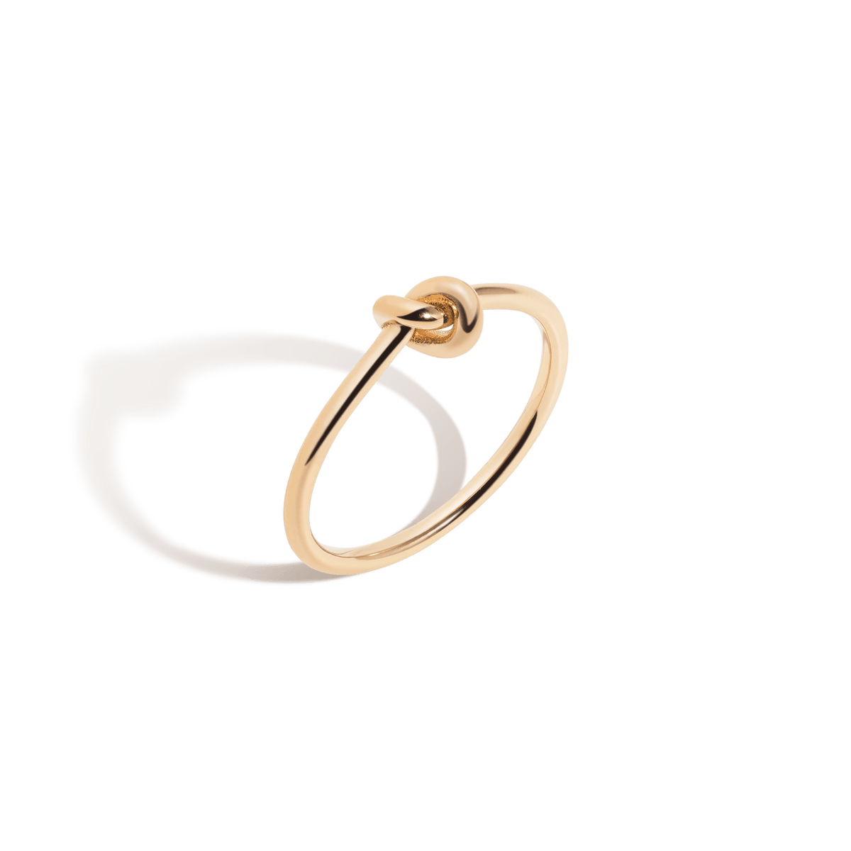 Gold Knot Ring Vermeil 14k 18k Yellow Gold First
