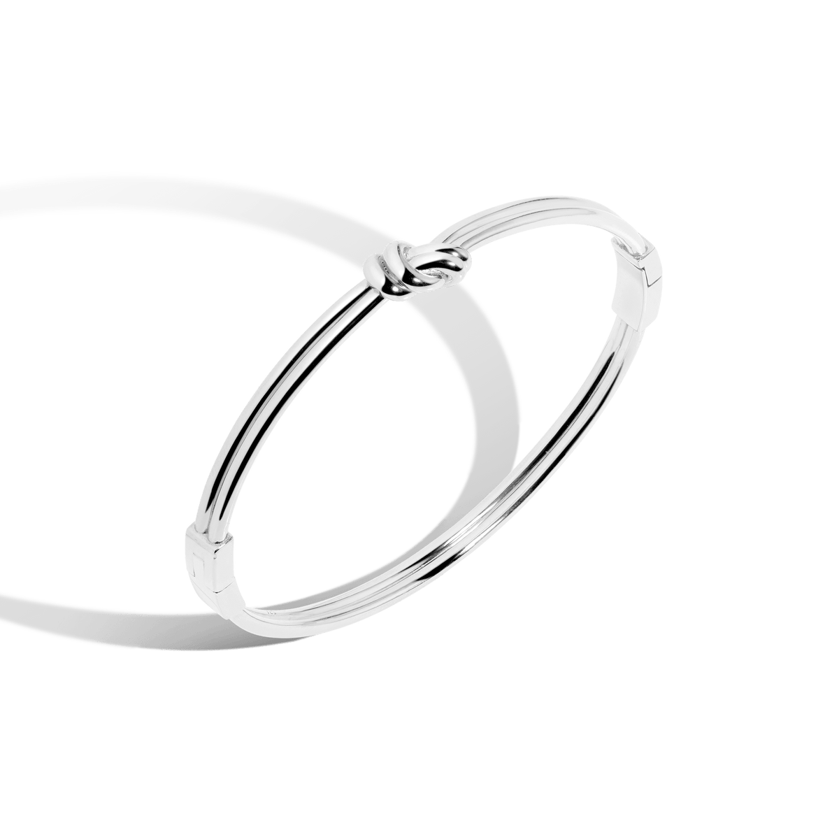 Gold Knot Hinged Bracelet Vermeil 14k 18k White Gold S/M M/L First
