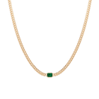 Emerald Curb Chain Necklace