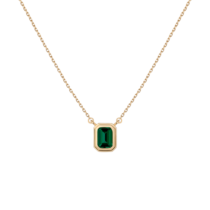 Lab Grown Emerald Heirloom Necklace