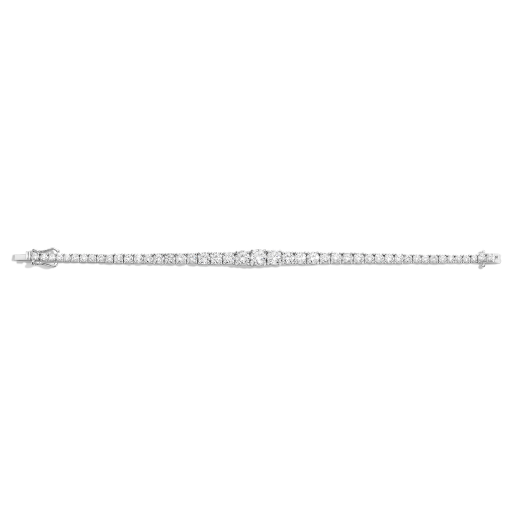【HYERES LOR】Essence Space Tennis Bracelet (White) 7-carat-diamond-tennis-