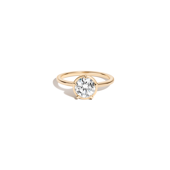 1ct Round Lab Grown Diamond Georgian Ring
