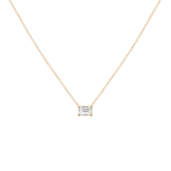 0.5ct Emerald Lab Grown Diamond Necklace
