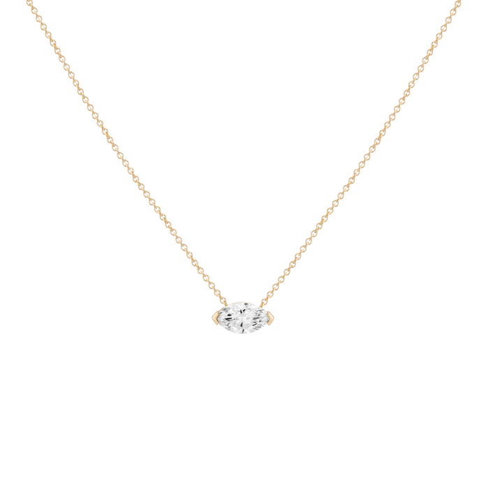 0.5ct Marquise Lab Grown Diamond Necklace