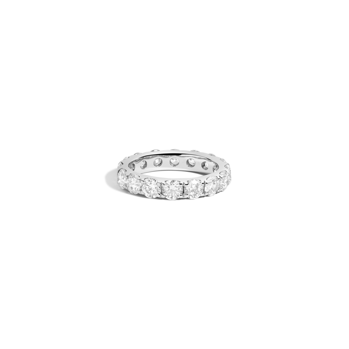 4ct Round Lab Grown Diamond Eternity Ring