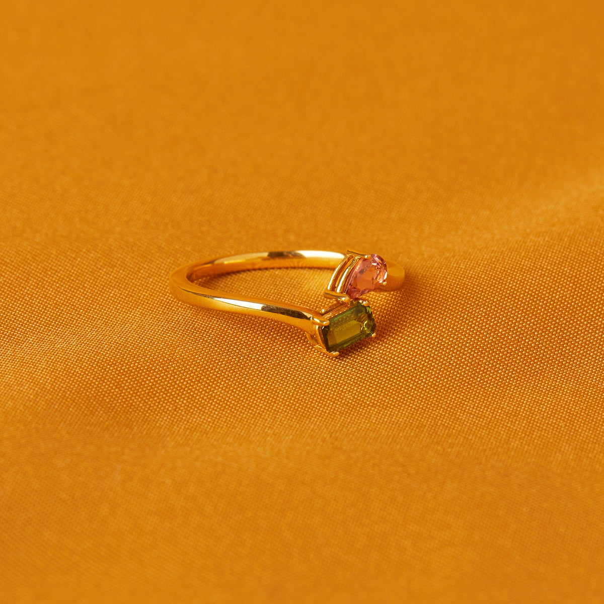 Toi et Moi Gemstone Mini Heirloom Ring