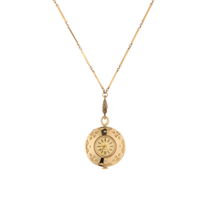 Vintage Caravelle Pendant Watch Necklace