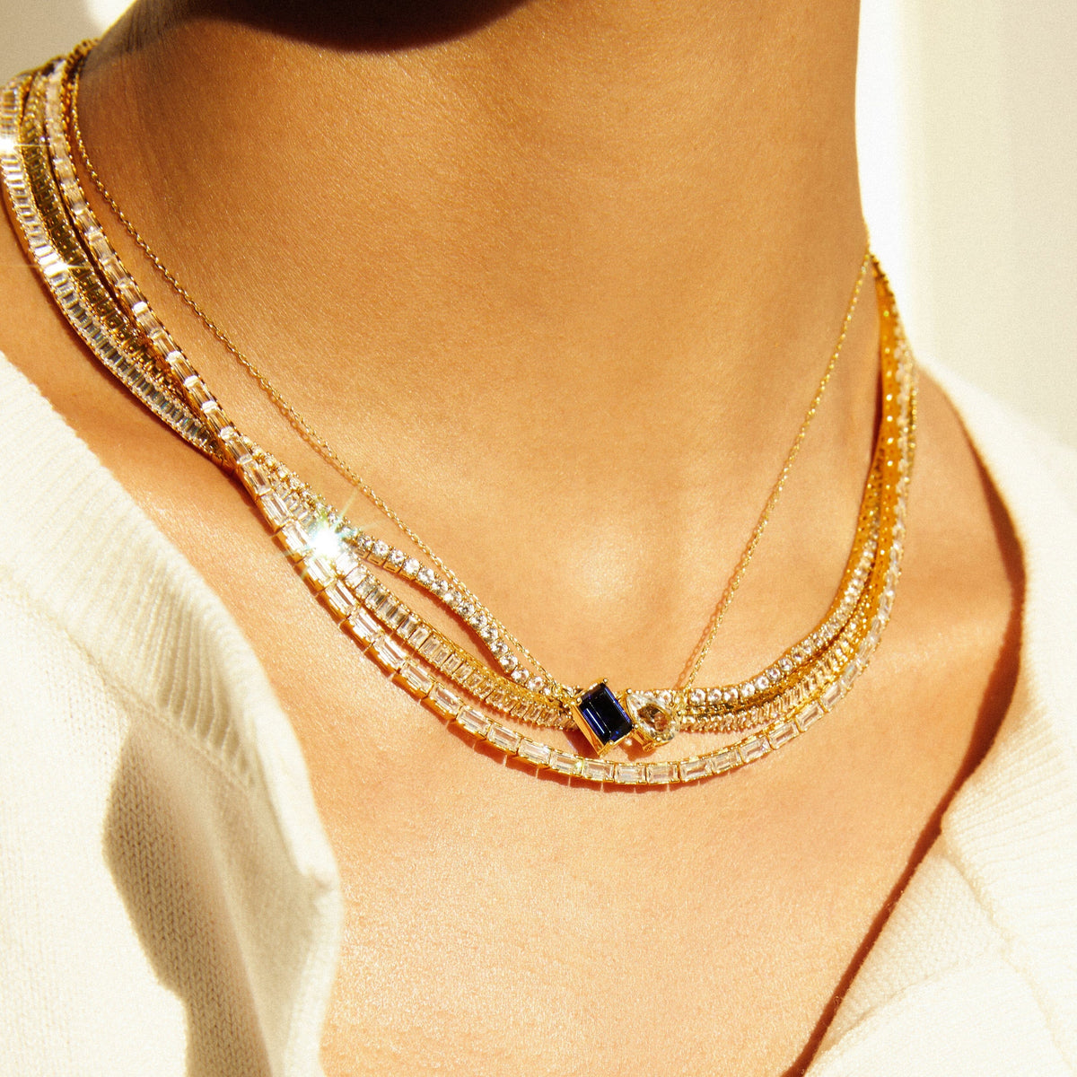 Toi et Moi Gemstone Heirloom Necklace