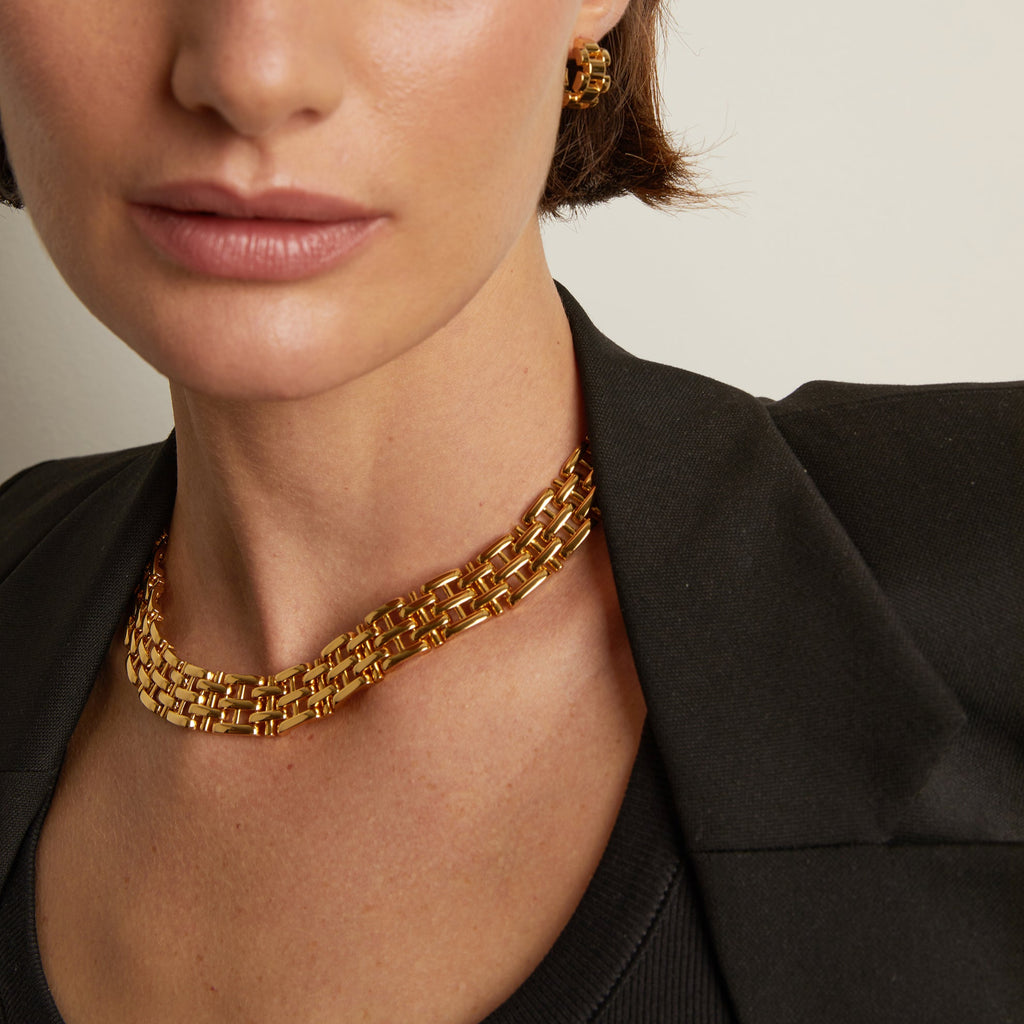 Panther Chain Link Necklace