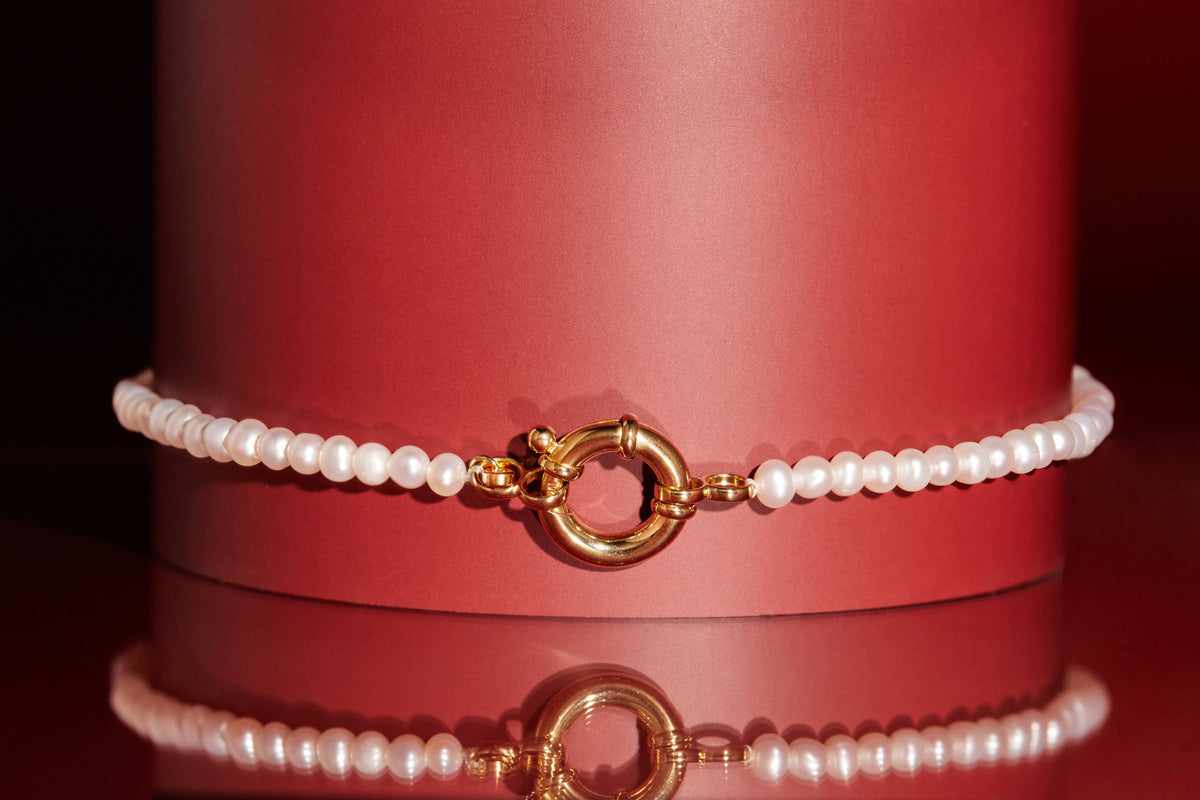 Pearl Aura Beaded Necklace