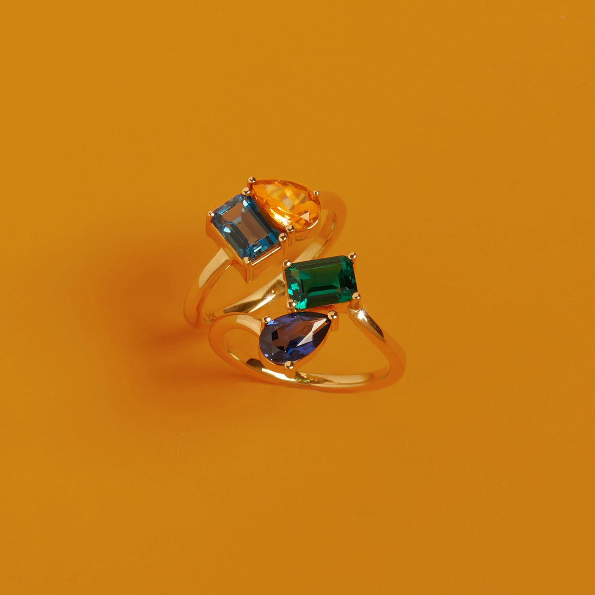 Toi et Moi Gemstone Heirloom Ring