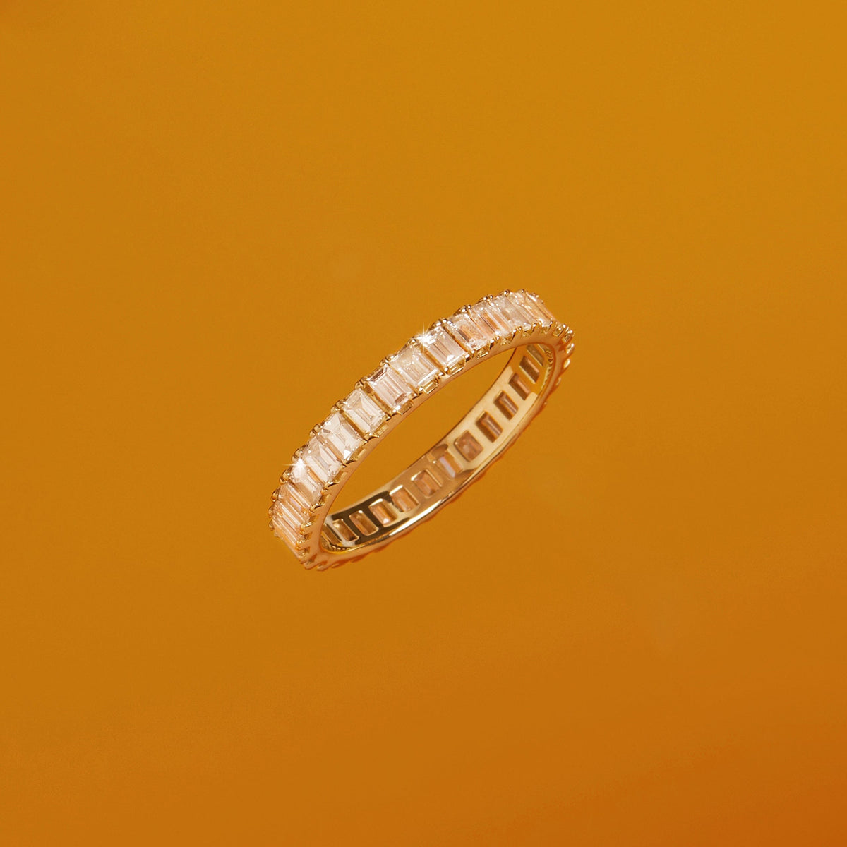 Bold Diamond Baguette Ring