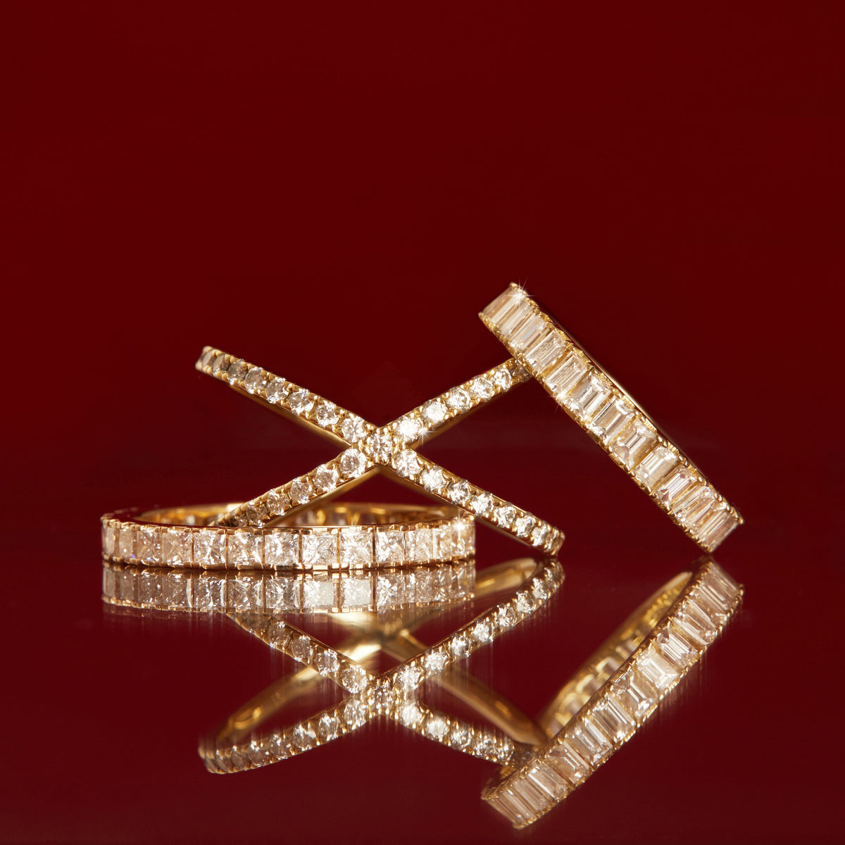 Diamond X Ring