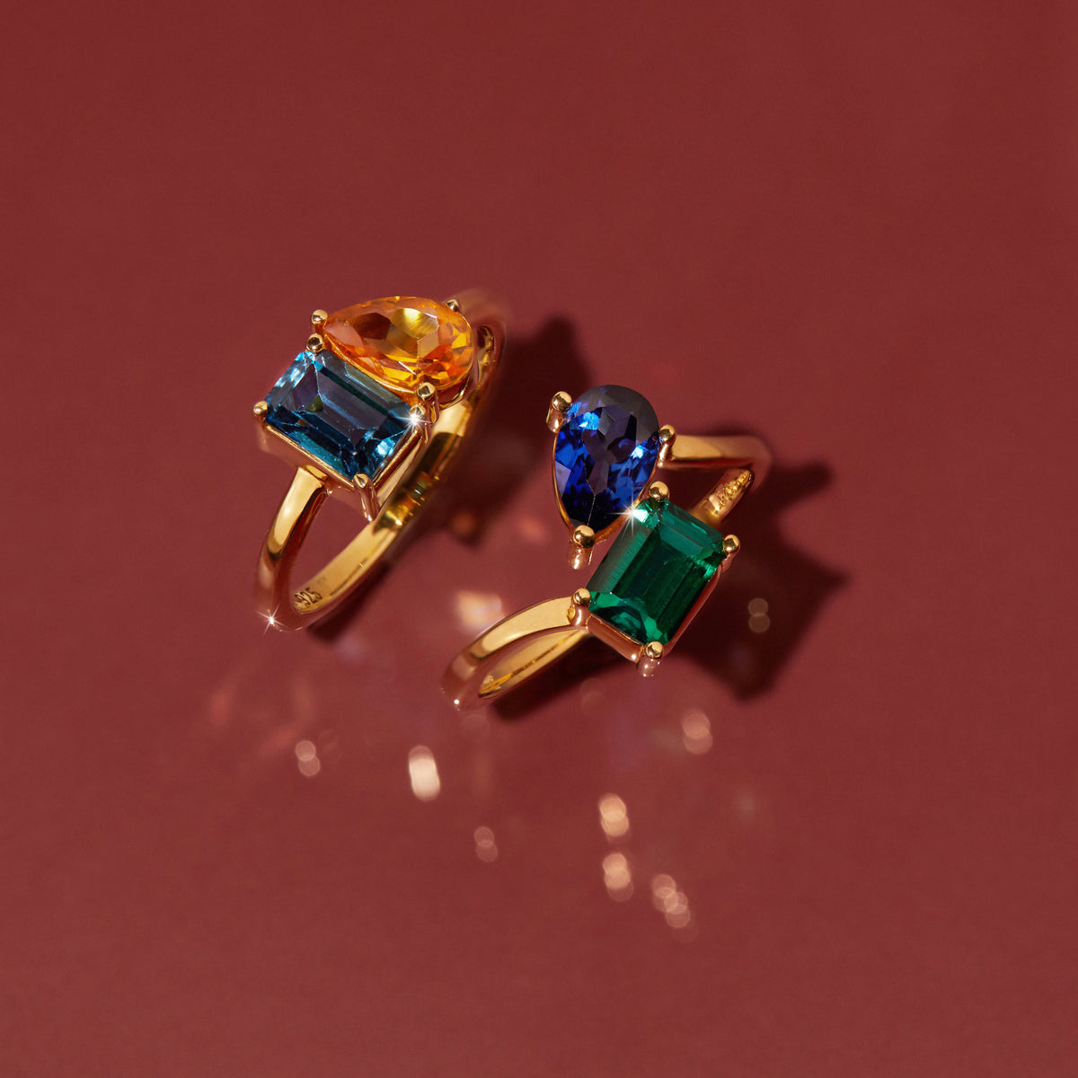 Toi et Moi Gemstone Heirloom Ring