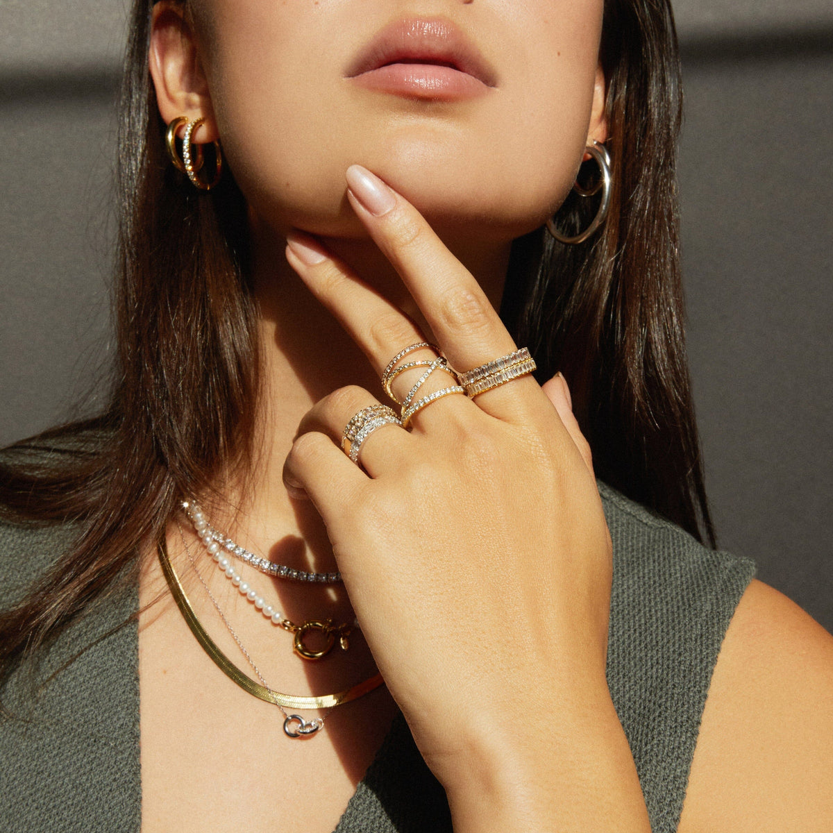 Diamond X Ring