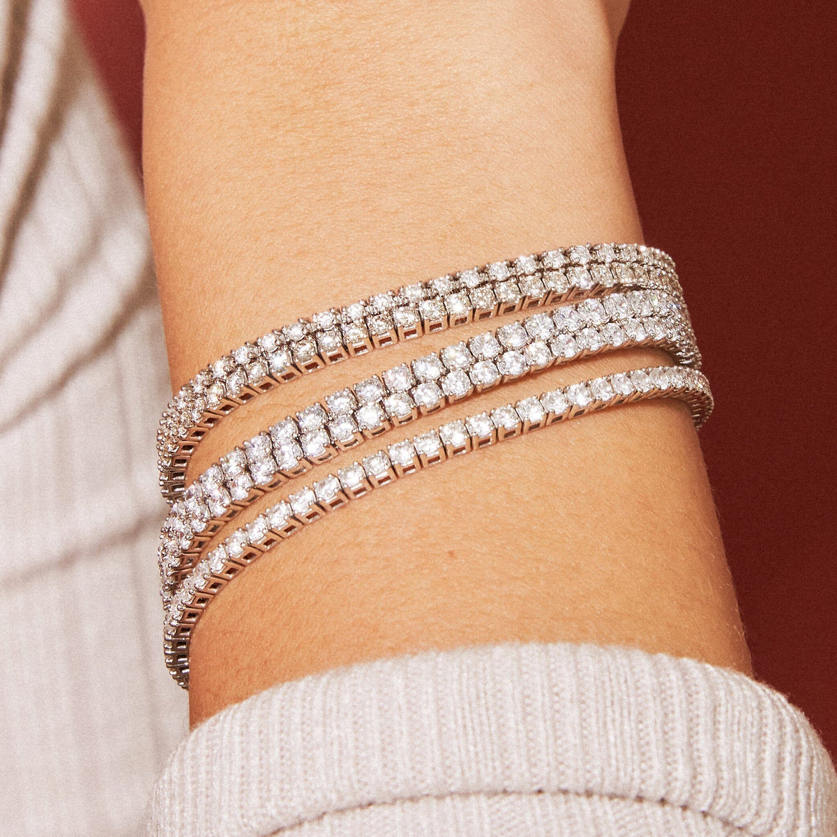 Classic Lab Grown Diamond Tennis Bracelet