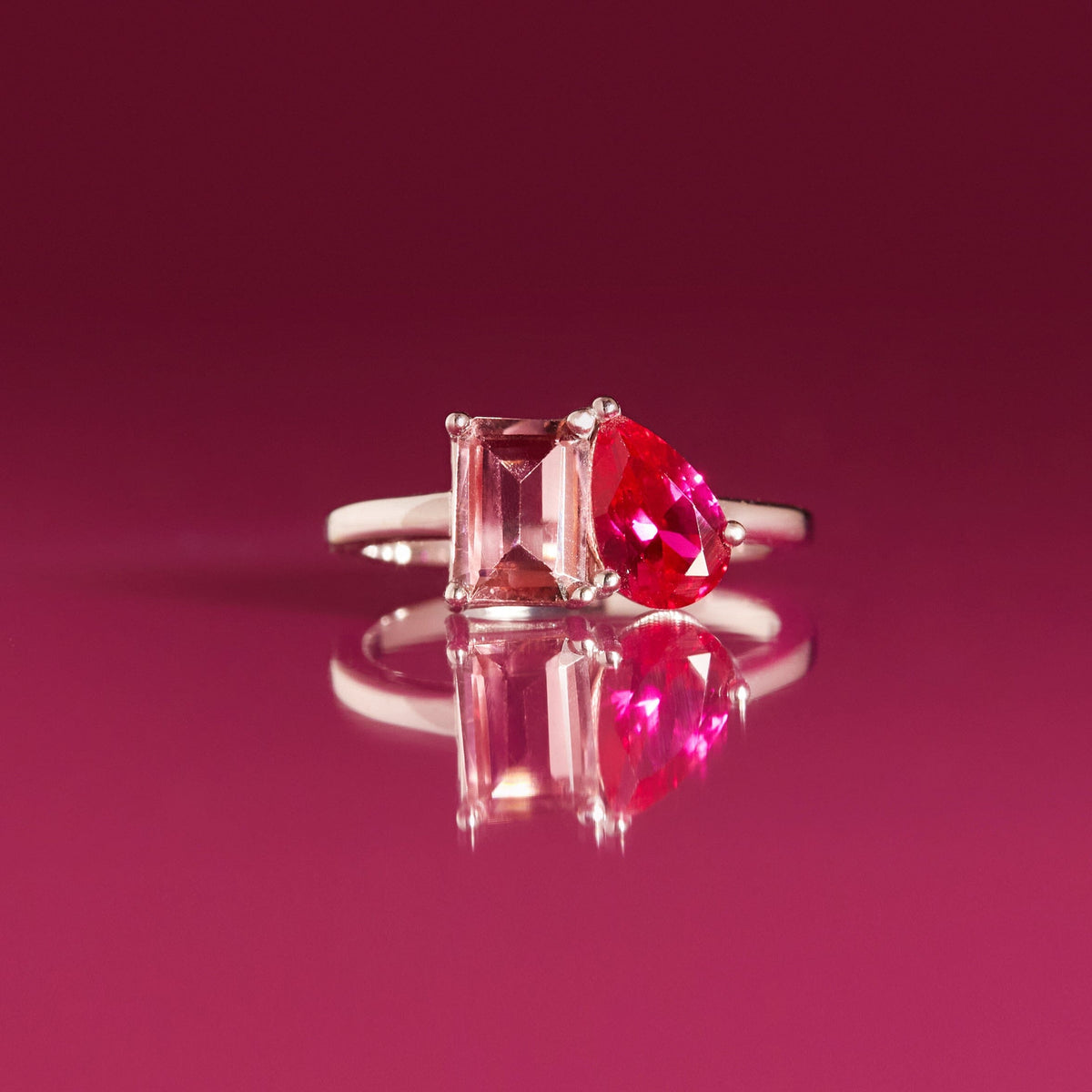 Toi et Moi Gemstone Classic Ring