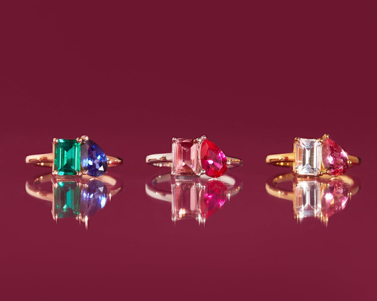 Toi et Moi Gemstone Classic Ring