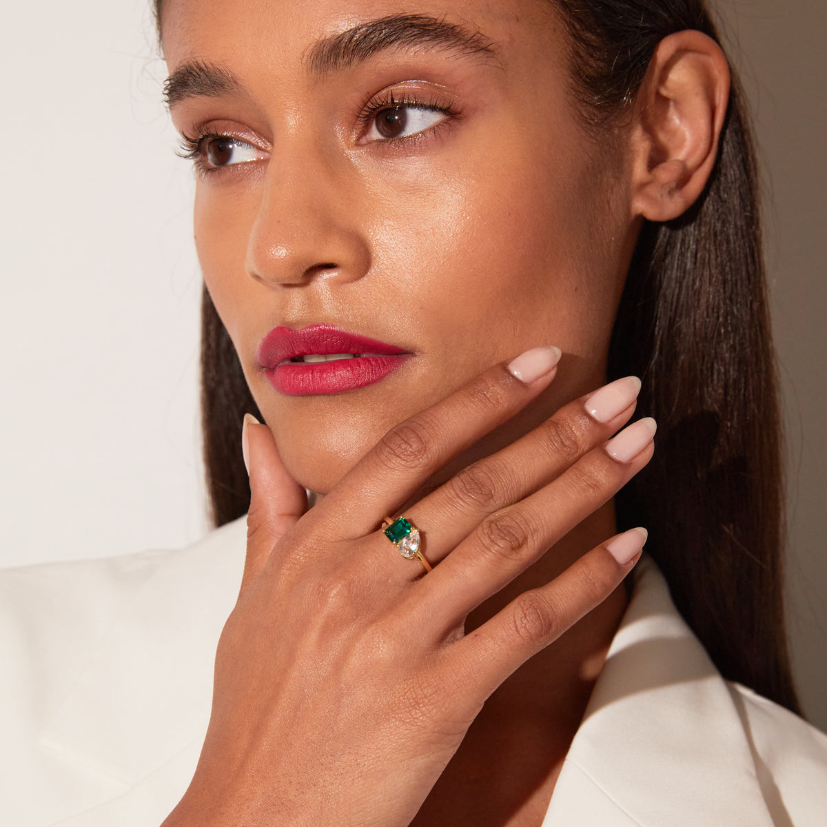 Toi et Moi Gemstone Classic Ring