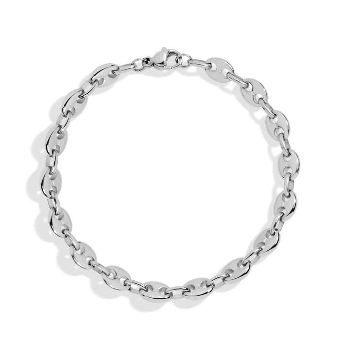 Puffed Mariner Chain Bracelet
