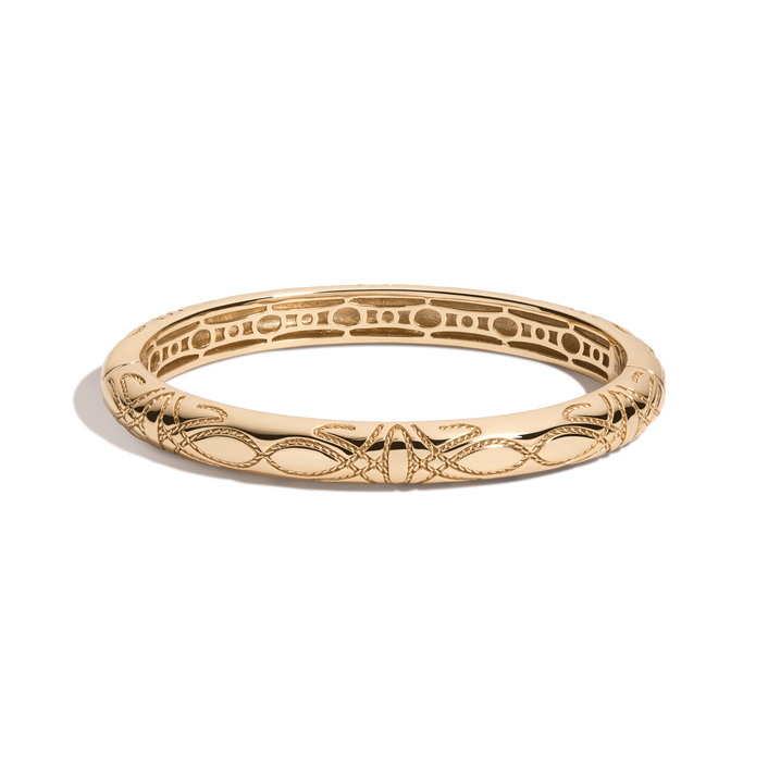 Aurate x Frye: Western Stitch Hinged Bracelet