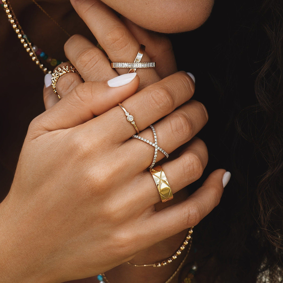 Diamond X Ring
