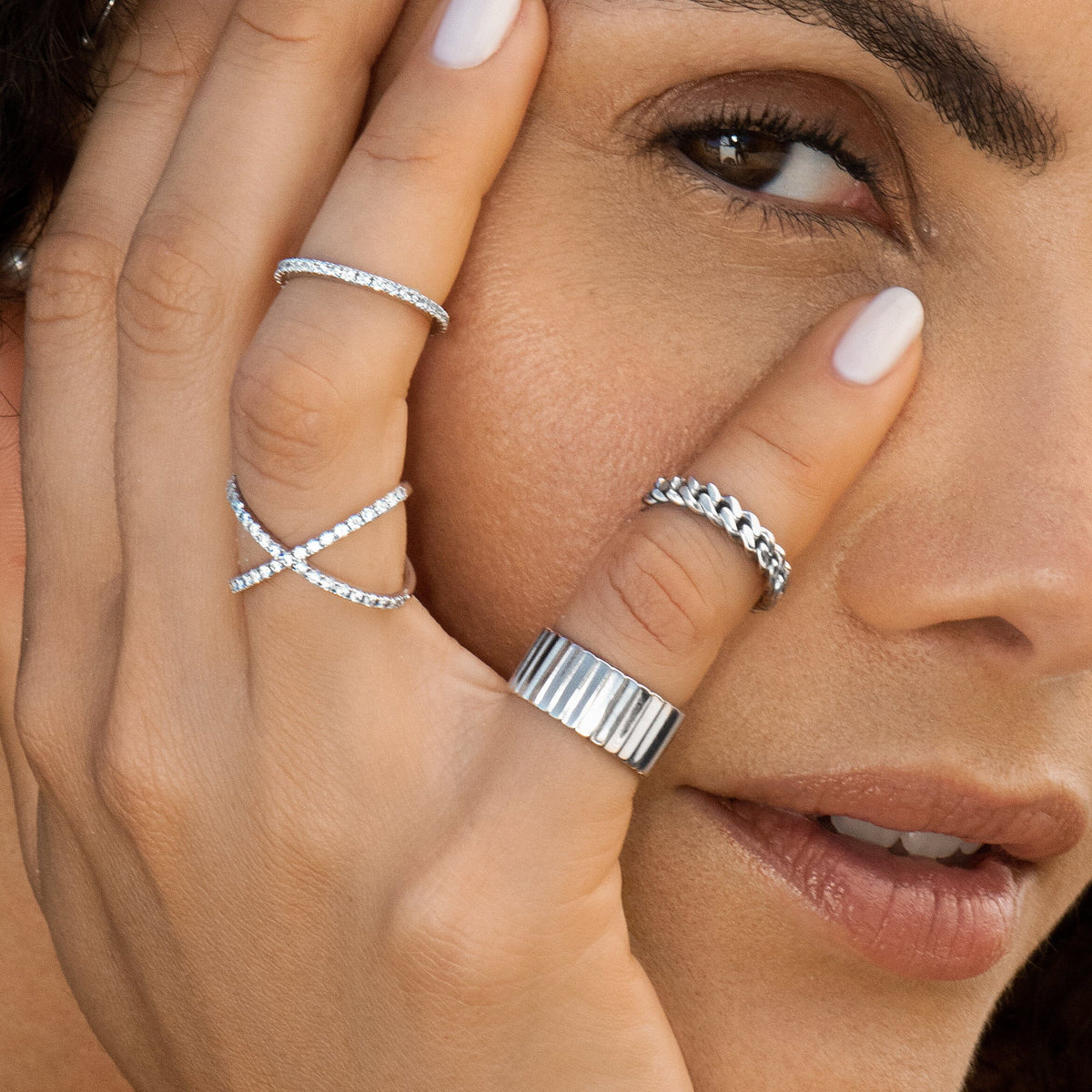 Diamond X Ring