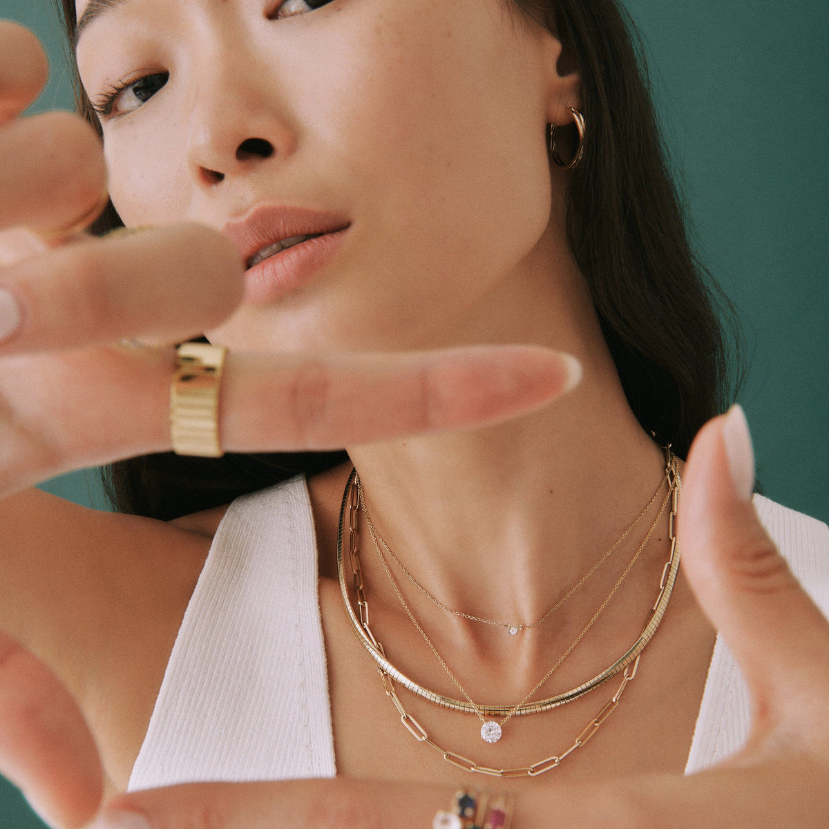Large Paperclip Chain Necklace