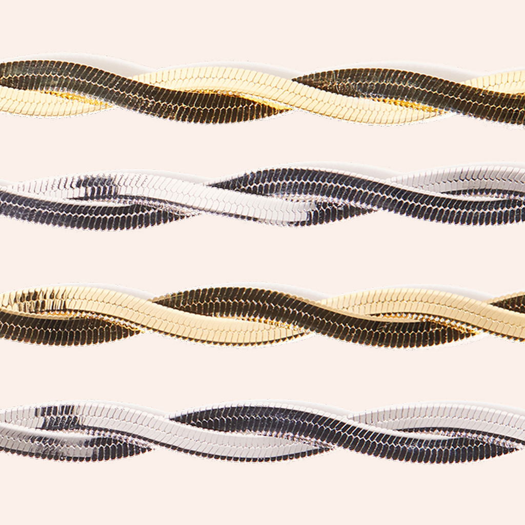SHAPES STUDIO/Herringbone Twist ネックレス Shapes Studio】Herringbone Twistネックレス