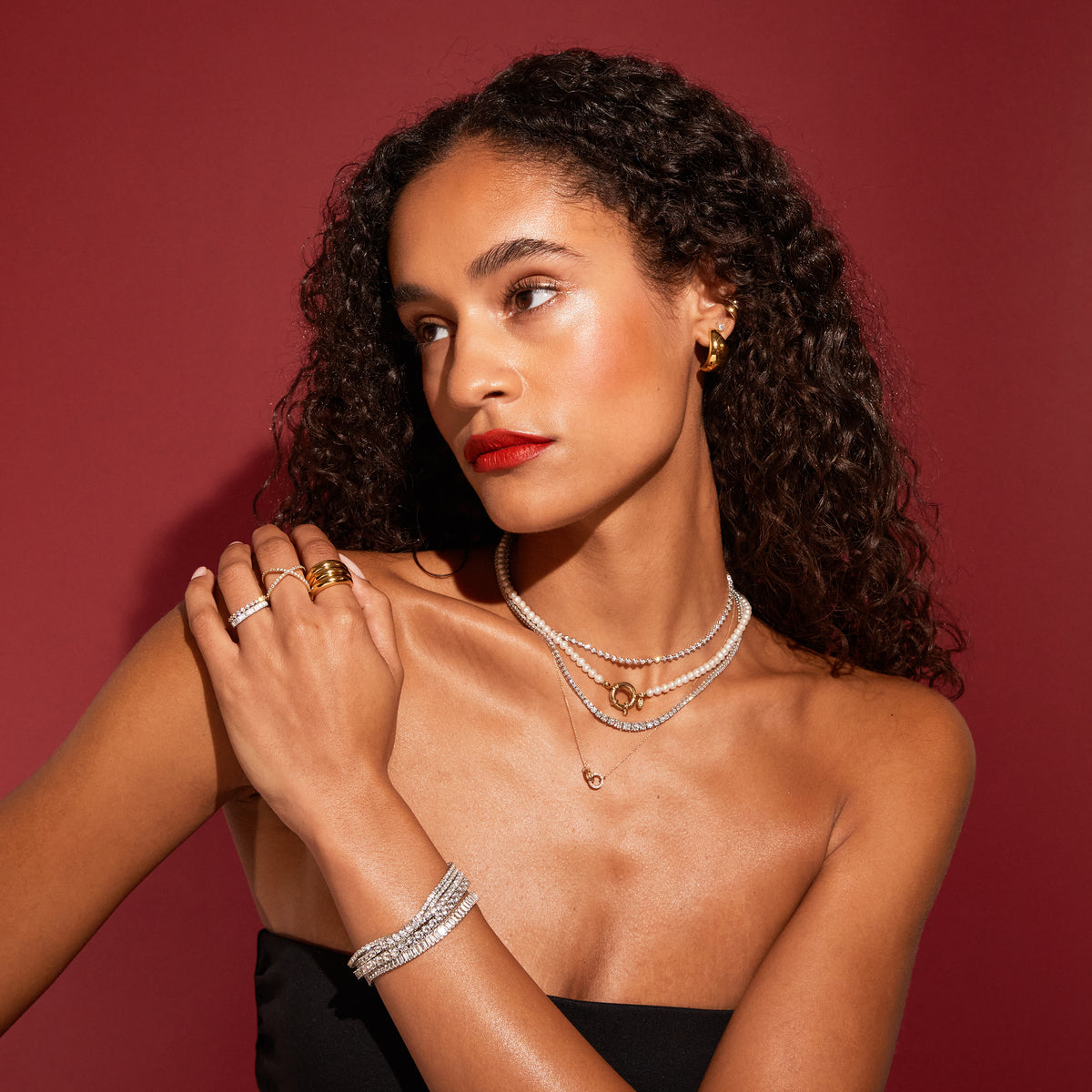 Pearl Aura Beaded Necklace