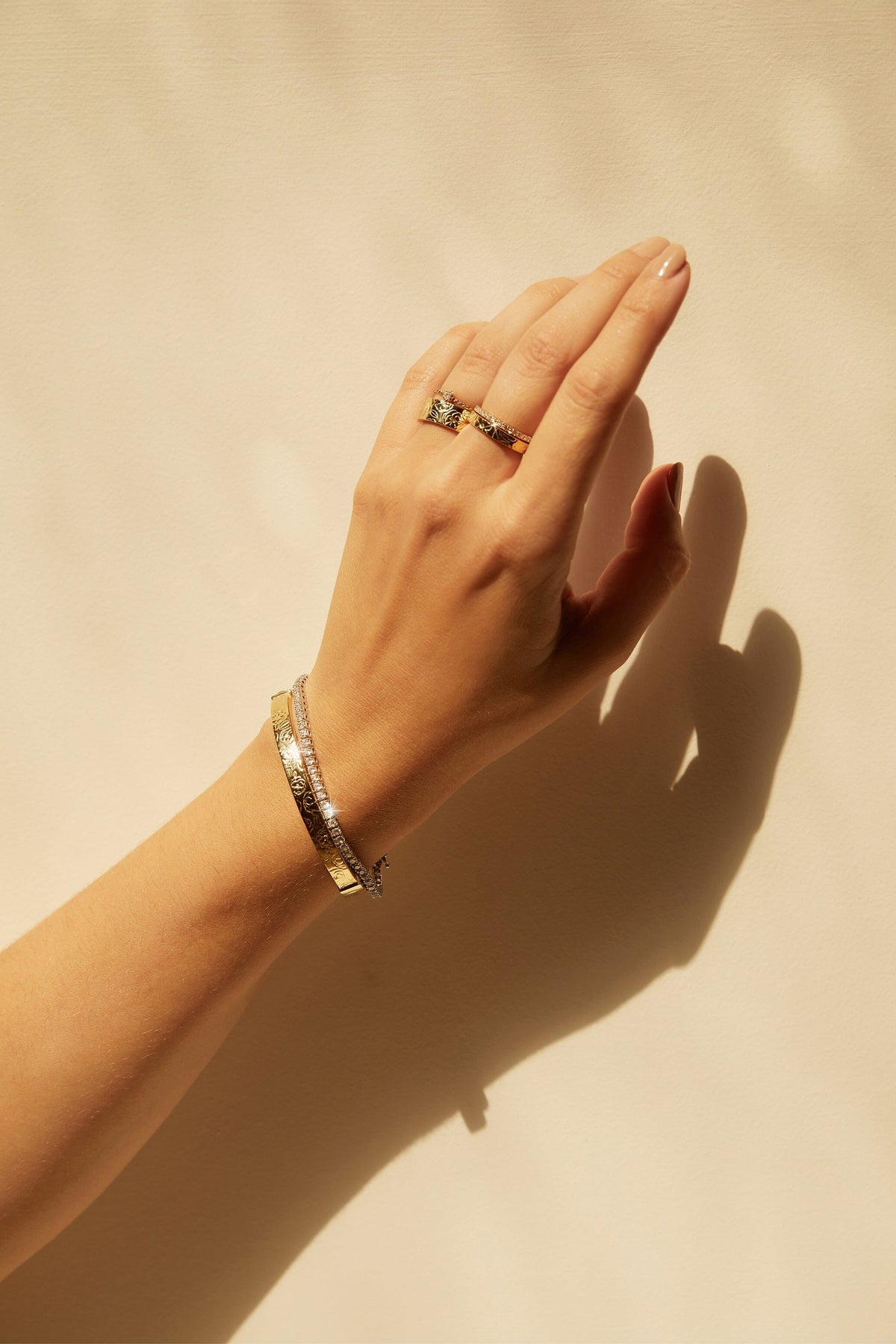 AURATE X MACENNA: Mini Rose Garden Ring