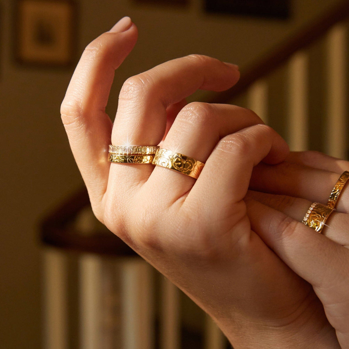 AURATE X MACENNA: Rose Garden Ring