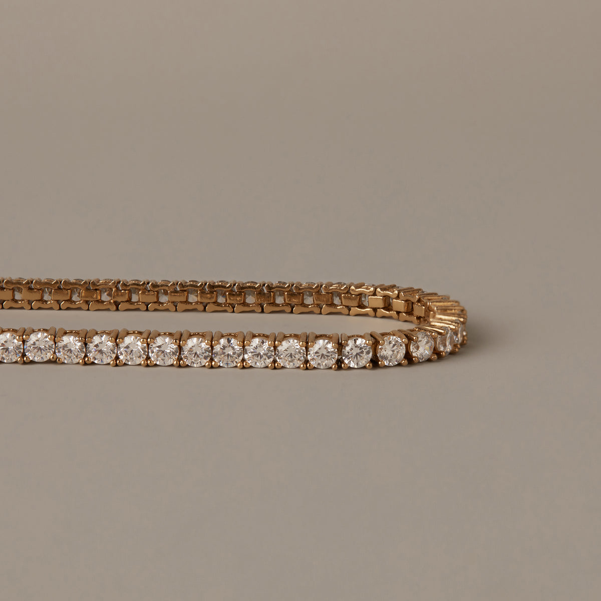 Lab Grown White Sapphire Tennis Bracelet