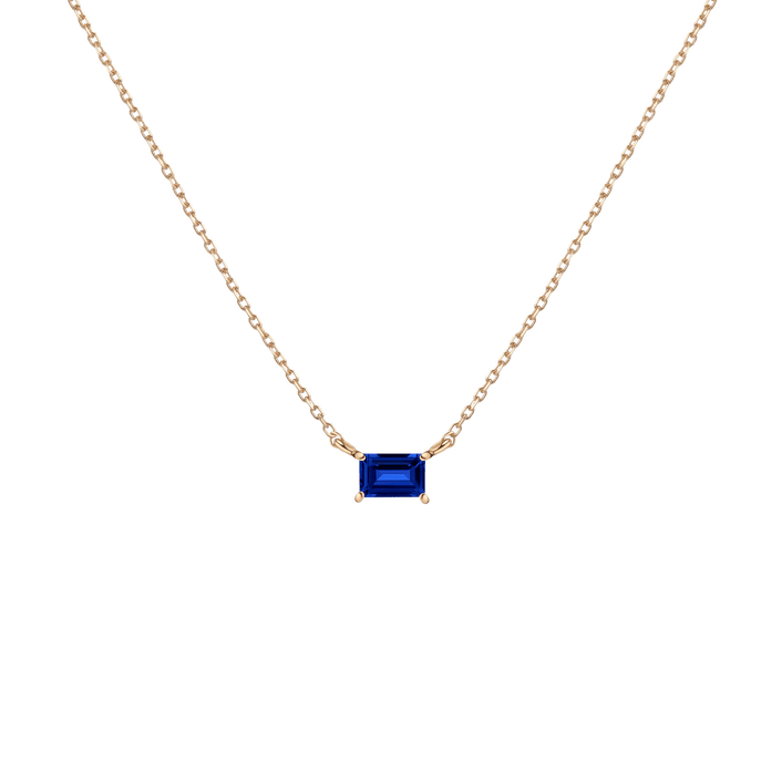 Birthstone Baguette Necklace