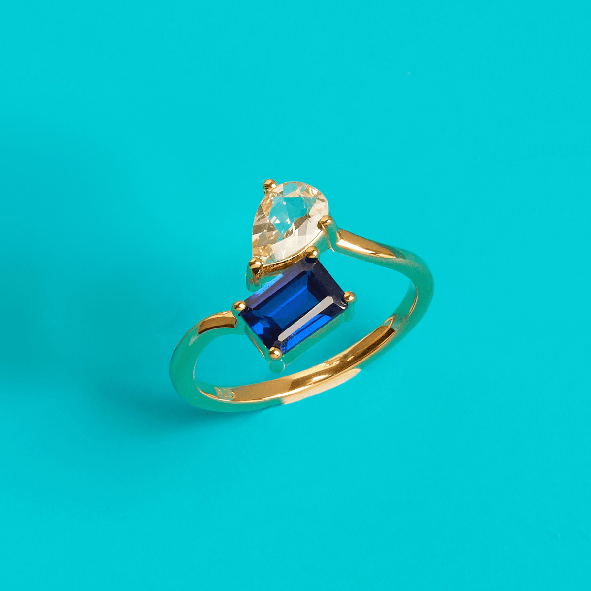 Toi et Moi Gemstone Heirloom Ring