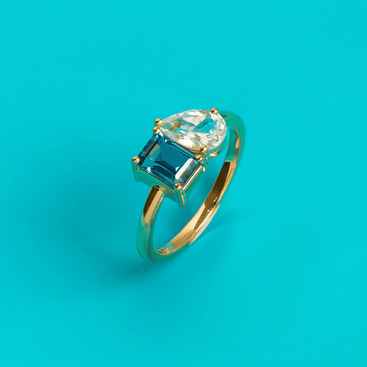 Toi et Moi Gemstone Classic Ring