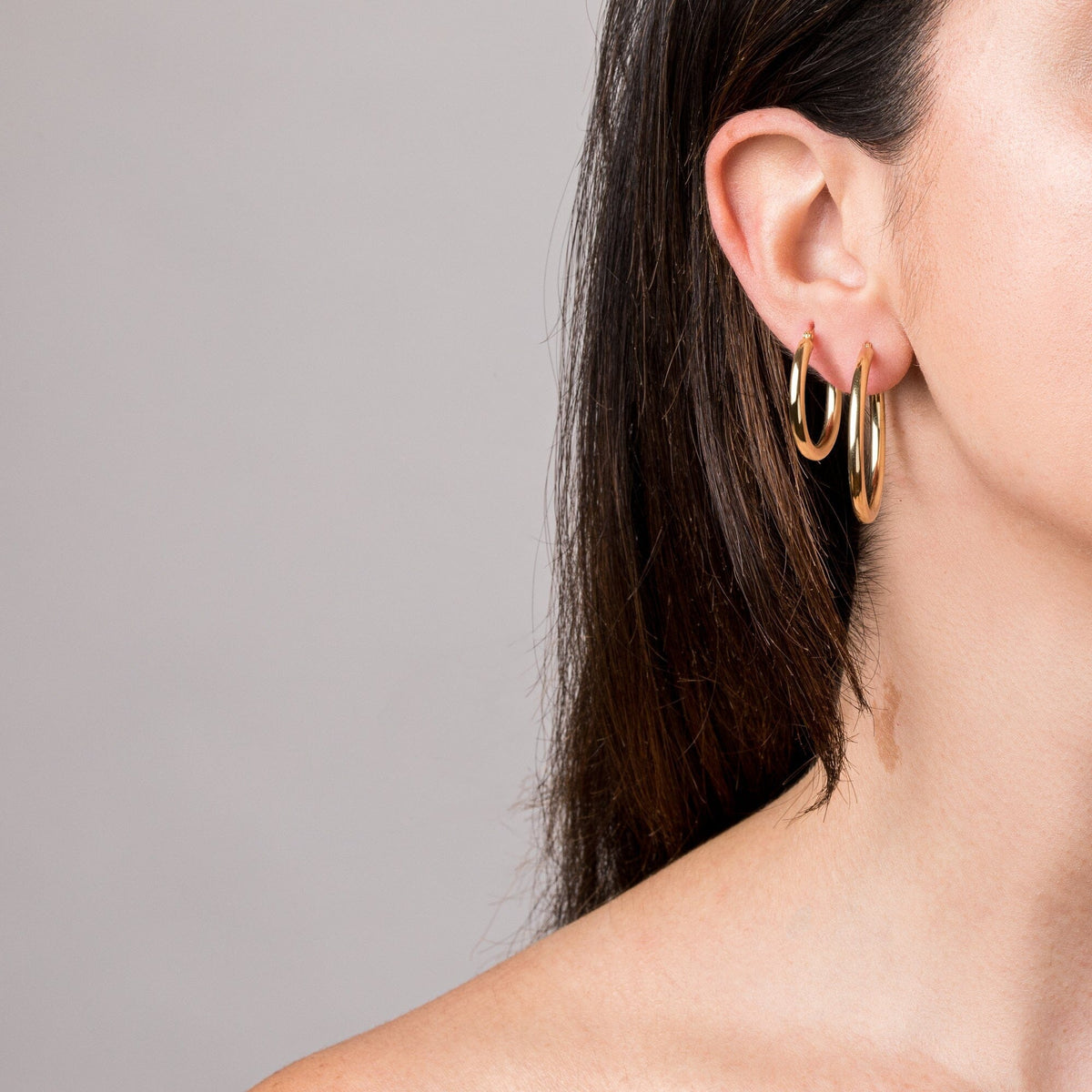 Gold Hoop Earrings - 3mm