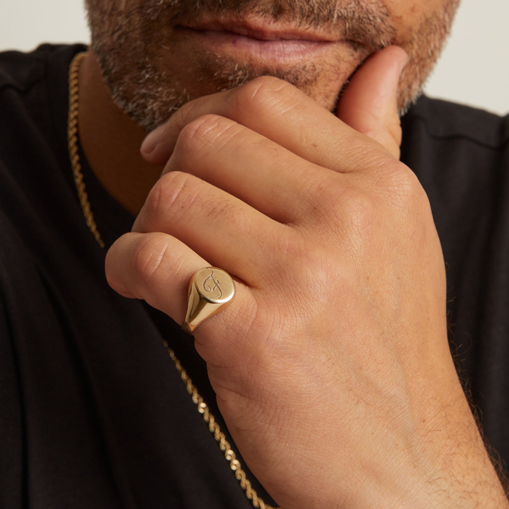Round Signet Ring