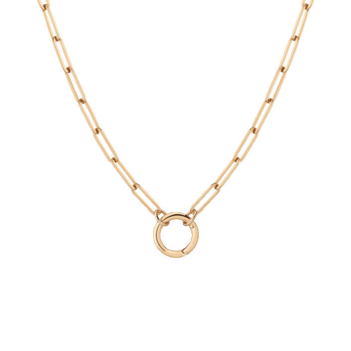 Paperclip Chain Charm Necklace