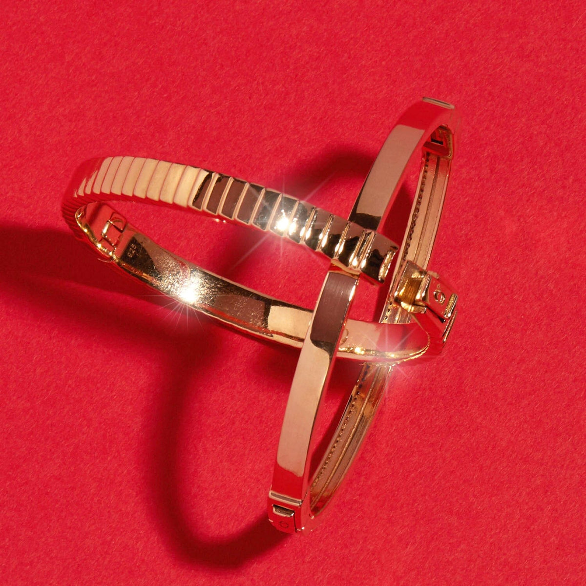 Classic Gold Hinged Bracelet